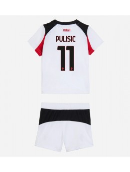 AC Milan Christian Pulisic #11 Auswärts Trikotsatz für Kinder 2025-26 Kurzarm (+ Kurze Hosen)